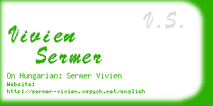 vivien sermer business card